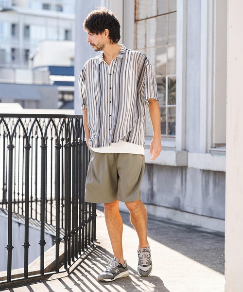 CAMBIO(カンビオ)の「mp14600- Slacks Fabric Shorts ショートパンツ(S60226cmb)(その他パンツ・メンズ・カーキ系/ブラック/チャコールグレー/ベージュ・S/M/L)」の17枚目の写真