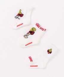 HYSTERIC MINI | STANDARD MINI FACE ベビー3Pソックス(ソックス/靴下)