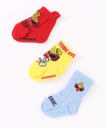 HYSTERIC MINI（ヒステリックミニ）の「STANDARD MINI FACE ベビー3Pソックス（ソックス/靴下）」