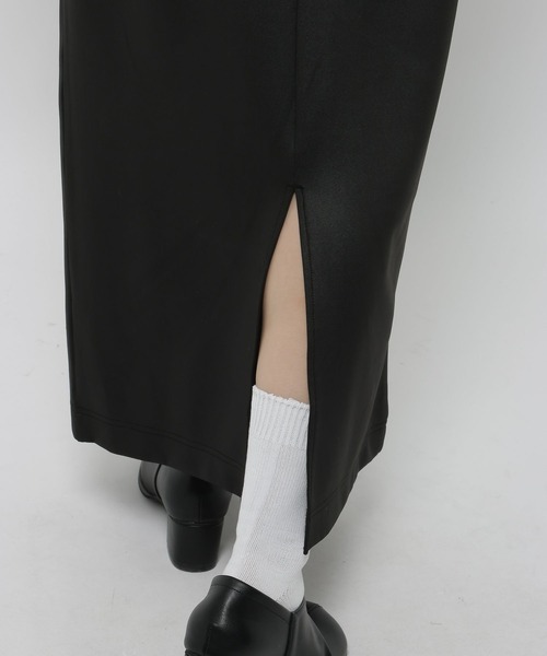 niko and...（ニコアンド）の「シャイニースウェットスカート（スカート・レディース・ネイビー/アイボリー/ブラック・FREE）」の10枚目の写真