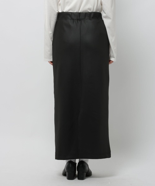 niko and...（ニコアンド）の「シャイニースウェットスカート（スカート・レディース・ネイビー/アイボリー/ブラック・FREE）」の5枚目の写真