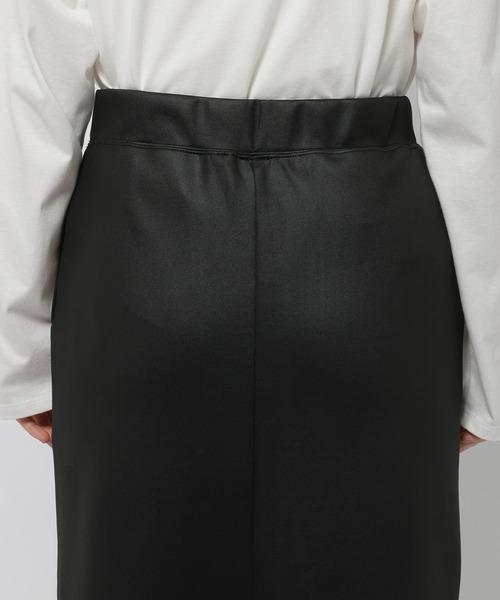 niko and...（ニコアンド）の「シャイニースウェットスカート（スカート・レディース・ネイビー/アイボリー/ブラック・FREE）」の7枚目の写真