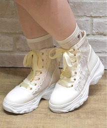 axes femme | レースハイカットスニーカー(パンプス)
