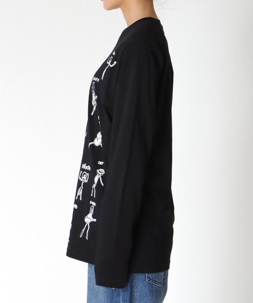 Cepica(セピカ)の「【BLACK SCORE】STICKMEN ROCK UNISEX LONG T(Tシャツ/カットソー・レディース・ブラック・FREE)」の13枚目の写真