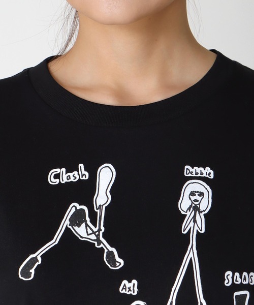 Cepica(セピカ)の「【BLACK SCORE】STICKMEN ROCK UNISEX LONG T(Tシャツ/カットソー・レディース・ブラック・FREE)」の3枚目の写真