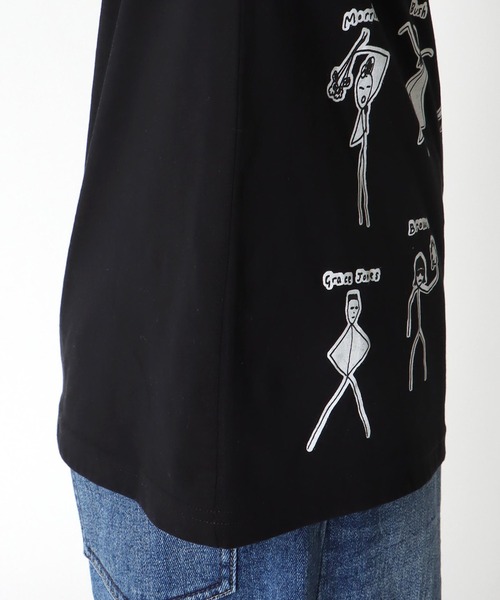 Cepica(セピカ)の「【BLACK SCORE】STICKMEN ROCK UNISEX LONG T(Tシャツ/カットソー・レディース・ブラック・FREE)」の5枚目の写真