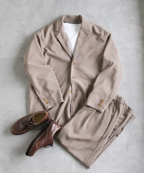 CRAFT STANDARD BOUTIQUE(クラフトスタンダードブティック)の「ジョーゼットセットアップ(セットアップ・メンズ・ベージュ/チャコールグレー/ブラック/カーキ・S/M/L)」の3枚目の写真