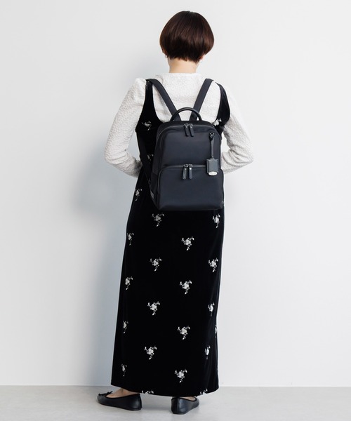 Jewelna Rose(ジュエルナローズ)の「フレイヤ・リュック エアリィ ミドル 16263(バックパック/リュック・レディース・ブラック×ブラック/ブラック/グレイッシュベージュ/ライトピンク・FREE)」の18枚目の写真