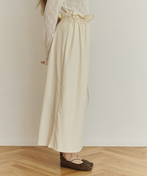 OLUN(オルン)の「multiway wrap skirt/マルチウェイラップスカート(スカート・レディース・アイボリー/ブラウン/ブラック・MEDIUM/SMALL)」の22枚目の写真