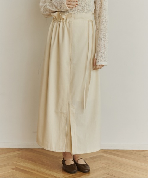OLUN(オルン)の「multiway wrap skirt/マルチウェイラップスカート(スカート・レディース・アイボリー/ブラウン/ブラック・MEDIUM/SMALL)」の20枚目の写真