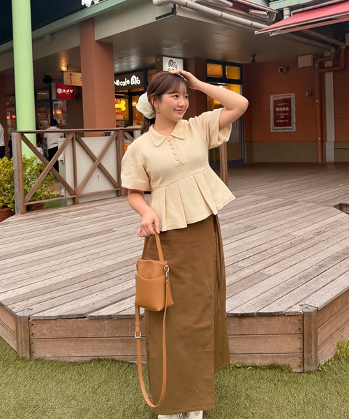 OLUN(オルン)の「multiway wrap skirt/マルチウェイラップスカート(スカート・レディース・アイボリー/ブラウン/ブラック・MEDIUM/SMALL)」の11枚目の写真
