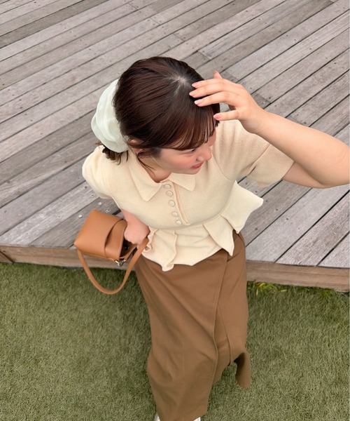 OLUN(オルン)の「multiway wrap skirt/マルチウェイラップスカート(スカート・レディース・アイボリー/ブラウン/ブラック・MEDIUM/SMALL)」の12枚目の写真