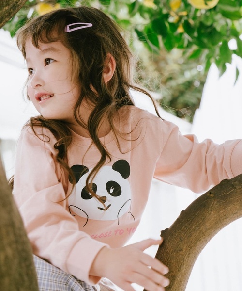 and D. petit main（アンドディープティマイン）の「【365D】OFUZAKEかわいいロンT（Tシャツ/カットソー・キッズ・サックスブルー/オフホワイト/ピンク/イエロー・90cm/100cm/120cm/110cm/130cm/140cm）」の8枚目の写真