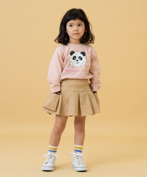 and D. petit main（アンドディープティマイン）の「【365D】OFUZAKEかわいいロンT（Tシャツ/カットソー・キッズ・サックスブルー/オフホワイト/ピンク/イエロー・90cm/100cm/120cm/110cm/130cm/140cm）」の10枚目の写真