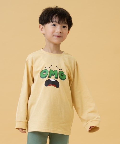 and D. petit main（アンドディープティマイン）の「【365D】OFUZAKEかわいいロンT（Tシャツ/カットソー・キッズ・サックスブルー/オフホワイト/ピンク/イエロー・90cm/100cm/120cm/110cm/130cm/140cm）」の11枚目の写真