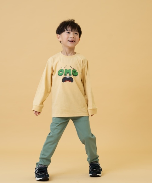 and D. petit main（アンドディープティマイン）の「【365D】OFUZAKEかわいいロンT（Tシャツ/カットソー・キッズ・サックスブルー/オフホワイト/ピンク/イエロー・90cm/100cm/120cm/110cm/130cm/140cm）」の12枚目の写真