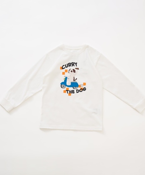 and D. petit main（アンドディープティマイン）の「【365D】OFUZAKEかわいいロンT（Tシャツ/カットソー・キッズ・サックスブルー/オフホワイト/ピンク/イエロー・90cm/100cm/120cm/110cm/130cm/140cm）」の21枚目の写真