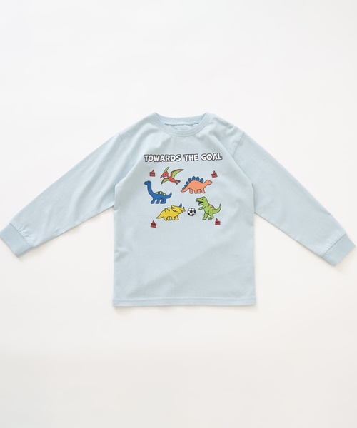 and D. petit main（アンドディープティマイン）の「【365D】OFUZAKEかわいいロンT（Tシャツ/カットソー・キッズ・サックスブルー/オフホワイト/ピンク/イエロー・90cm/100cm/120cm/110cm/130cm/140cm）」の5枚目の写真