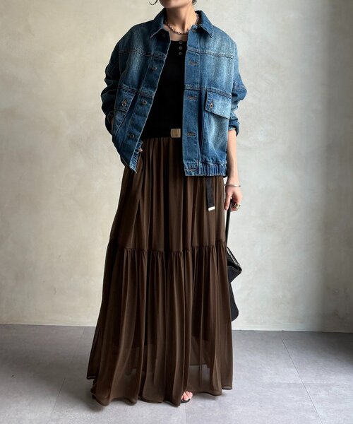 DouDou（ドゥドゥ）の「ヘンリーネック前後2WAYニットタンク（ニット/セーター・レディース・ベージュ/オフホワイト/ブラック/レッド・FREE）」の5枚目の写真