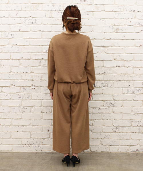 CIAOPANIC（チャオパニック）の「【Ciaopanic】Wフェイスロングガウチョパンツ（その他パンツ・レディース・ブラック/ライトグレー/キャメル・FREE）」の7枚目の写真