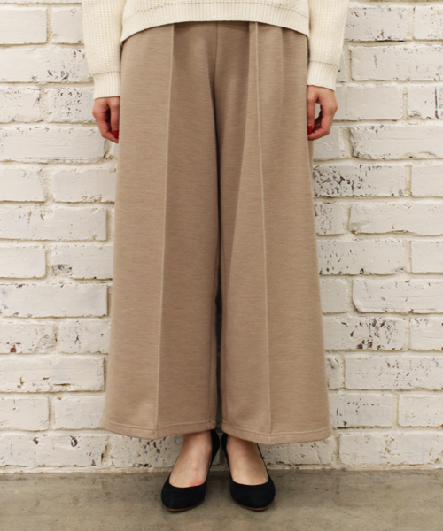 CIAOPANIC（チャオパニック）の「【Ciaopanic】Wフェイスロングガウチョパンツ（その他パンツ・レディース・ブラック/ライトグレー/キャメル・FREE）」の12枚目の写真