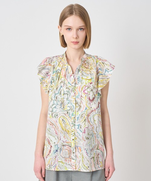 ANAYI（アナイ）の「ペイントペイズリープリントフレア ブラウス（シャツ/ブラウス・レディース・ピンク/マルチ・38/36）」の12枚目の写真