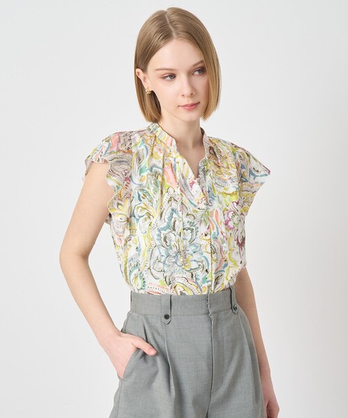 ANAYI（アナイ）の「ペイントペイズリープリントフレア ブラウス（シャツ/ブラウス・レディース・ピンク/マルチ・38/36）」の15枚目の写真