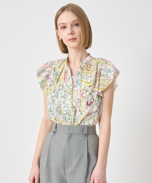 ANAYI（アナイ）の「ペイントペイズリープリントフレア ブラウス（シャツ/ブラウス・レディース・ピンク/マルチ・38/36）」の16枚目の写真