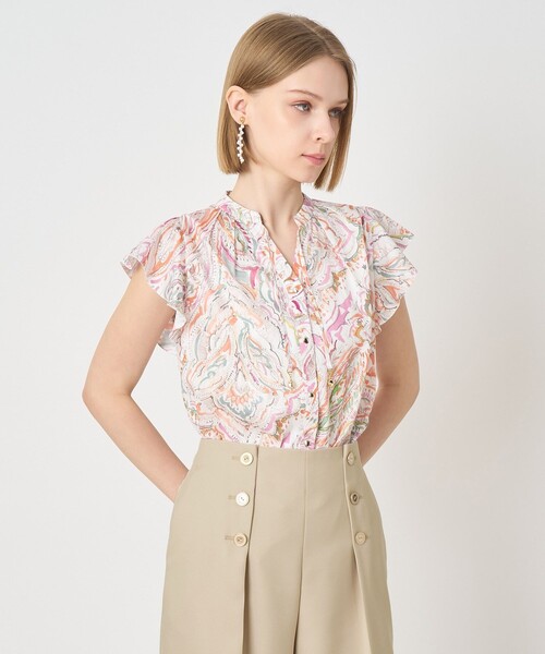 ANAYI（アナイ）の「ペイントペイズリープリントフレア ブラウス（シャツ/ブラウス・レディース・ピンク/マルチ・38/36）」の19枚目の写真