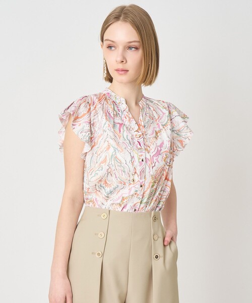 ANAYI（アナイ）の「ペイントペイズリープリントフレア ブラウス（シャツ/ブラウス・レディース・ピンク/マルチ・38/36）」の20枚目の写真