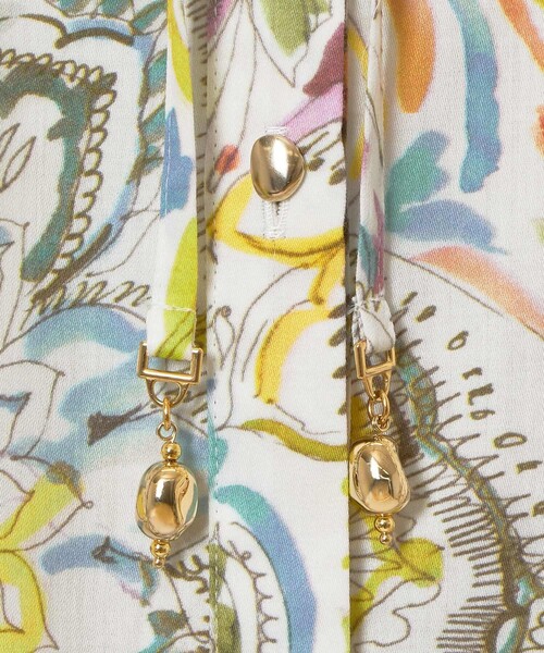 ANAYI（アナイ）の「ペイントペイズリープリントフレア ブラウス（シャツ/ブラウス・レディース・ピンク/マルチ・38/36）」の6枚目の写真