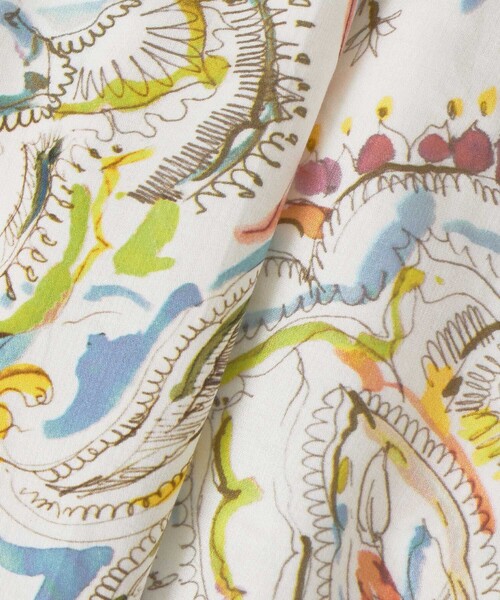 ANAYI（アナイ）の「ペイントペイズリープリントフレア ブラウス（シャツ/ブラウス・レディース・ピンク/マルチ・38/36）」の8枚目の写真