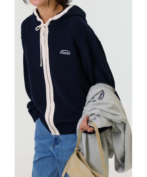 EMIS(イミス)の「LOGO EMBOSSED TOTE BAG(トートバッグ・レディース・ブラック/ライトブルー/ベージュ/ピンク・FREE)」の22枚目の写真