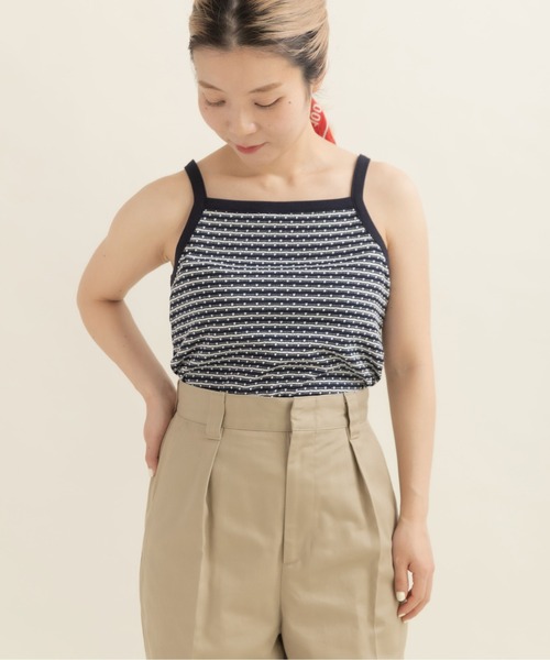 CHILD WOMAN(チャイルドウーマン)の「ドットシャーリングジャガード キャミソール(キャミソール・レディース・ネイビー/レッド・FREE)」の19枚目の写真