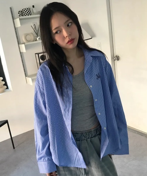 MUCENT BONA Signature Stripe Shirts — рубашка в полоску BONA Signature (прямая поставка)