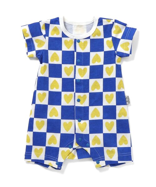 BREEZE（ブリーズ）の「総柄ロンパス　マイファーストブリーズ（ロンパース・キッズ・レッド/イエロー/ミント/アイボリー/キャメル/レインボー/チャコール/ブルー/クリーム/オレンジ・80/70/60）」の5枚目の写真