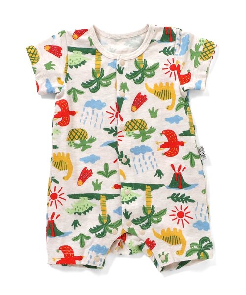 BREEZE（ブリーズ）の「総柄ロンパス　マイファーストブリーズ（ロンパース・キッズ・レッド/イエロー/ミント/アイボリー/キャメル/レインボー/チャコール/ブルー/クリーム/オレンジ・80/70/60）」の19枚目の写真