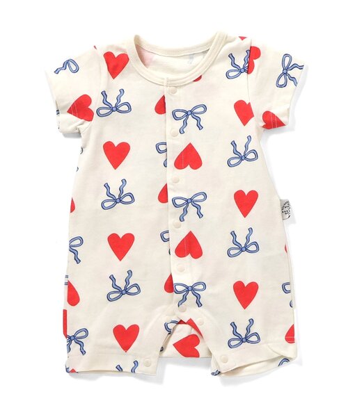 BREEZE（ブリーズ）の「総柄ロンパス　マイファーストブリーズ（ロンパース・キッズ・レッド/イエロー/ミント/アイボリー/キャメル/レインボー/チャコール/ブルー/クリーム/オレンジ・80/70/60）」の17枚目の写真