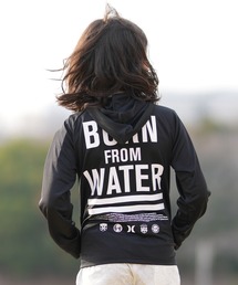 Hurley （ハーレー）の「Hurley/ハーレー キッズ ラッシュガード ジップアップパーカー 水陸両用 UVカット BUFZ261006（ラッシュガード）」