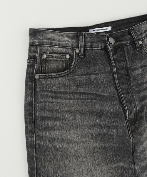 PULP/417EDIFICE(パルプフォーワンセブンエディフィス)の「NO MAINTENANCE / ノーメンテナンス BAGGY JAPANESE DENIM(デニムパンツ・メンズ・ブラック系その他・32/30/28)」の4枚目の写真