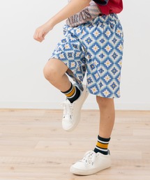 chil2（チルツー）の「総柄テレコ ストレッチ ピンタックハーフパンツ（その他パンツ）」