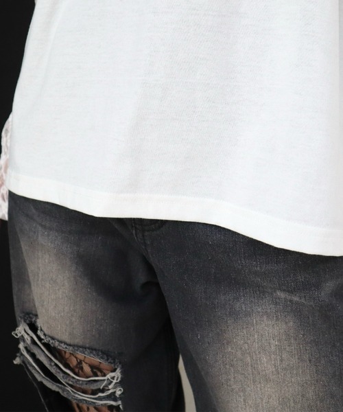 CECIL McBEE(セシルマクビー)の「袖レイヤードフロントプリントプルオーバー(Tシャツ/カットソー・レディース・ブラック/オフホワイト/チャコールグレー・MEDIUM/LARGE)」の17枚目の写真