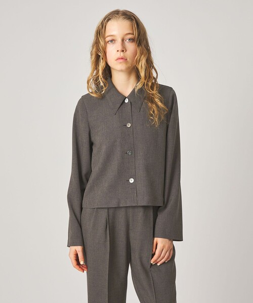 Steven Alan（スティーブンアラン）の「＜Steven Alan＞ロングスリーブ シャツジャケット（シャツ/ブラウス・レディース・ダークグレー/ベージュ・S/M）」の3枚目の写真