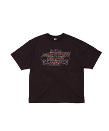 19/-スラブ天竺Tシャツ5 / 半袖 ロゴ&メッセージ Tシャツ / CAN'T BE FREE WITHOUT FRUIT