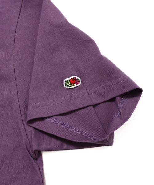 FRUIT OF THE LOOM(フルーツオブザルーム)の「19/-スラブ天竺Tシャツ5 / 半袖 ロゴ&メッセージ Tシャツ / CAN'T BE FREE WITHOUT FRUIT(Tシャツ/カットソー・メンズ・アイボリー/パープル/チャコールグレー・M/L/S)」の10枚目の写真