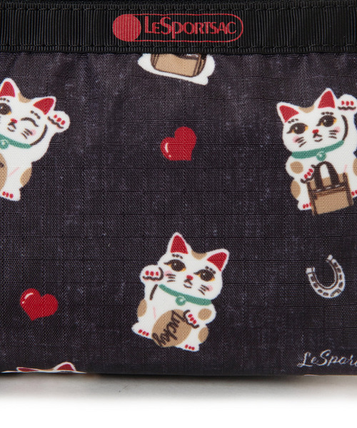 LeSportsac(レスポートサック)の「SMALL SLOAN COSMETIC ラッキーパウズ(ポーチ・レディース・ブラック・FREE)」の6枚目の写真