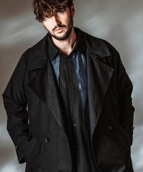 CLEL】Double Tech Fade Trench Coat/ダブルテックフェード トレンチ