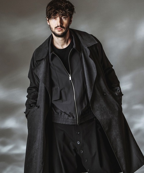 NO ID.】Matte Skin Over Coat / マットスキン オーバーコート
