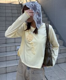 CIAOPANIC | バラフリルレースフードシアートップス(Tシャツ/カットソー)