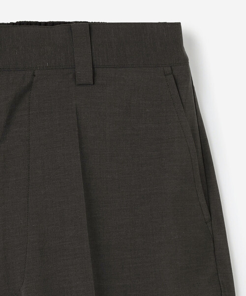 Morris & Sons(モリスアンドサンズ)の「MORRIS & SONS | タックイージーパンツ MEN(スラックス・メンズ・グレー/ブラック・3/1/2)」の5枚目の写真
